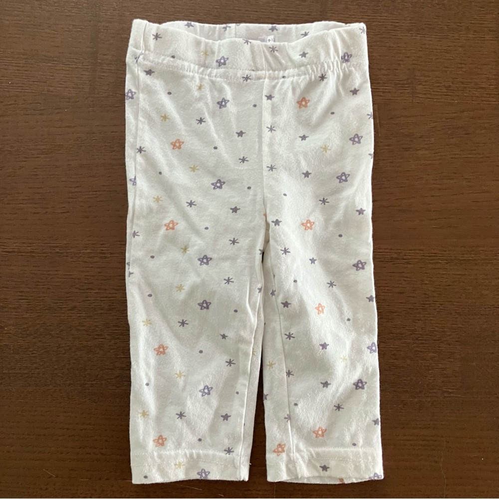 Starry White Kids Leggings